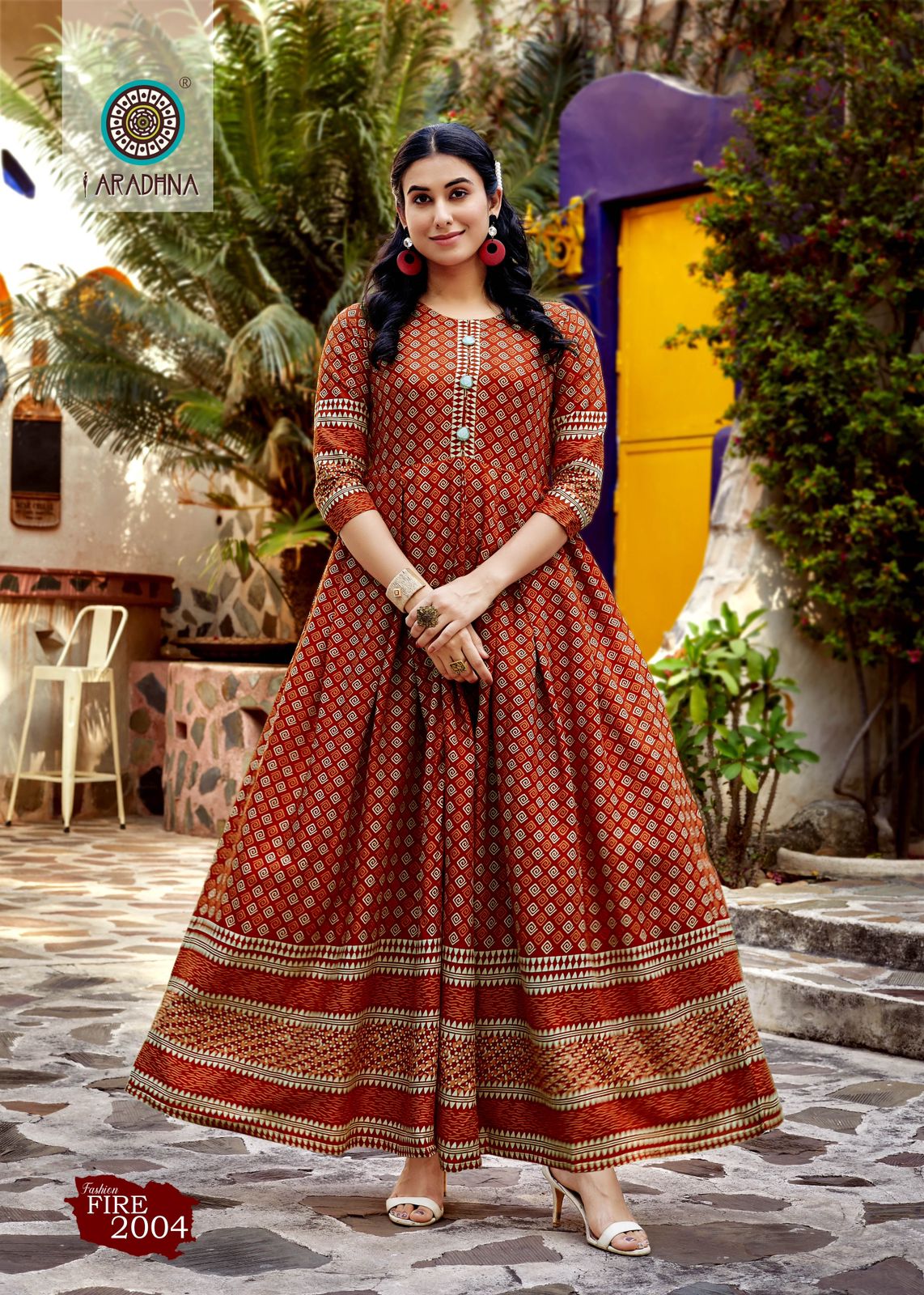 Aradhna Fashion Fir Vol 2 Printed Anarkali Kurti Catalog
